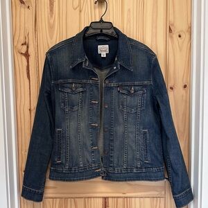 Levi's Original Trucker Jacket Dark Wash Denim XL Excellent Like New Condition